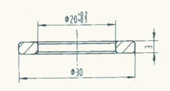 STB0422 機(jī)械配件-軸套 尺寸參數(shù)：20*30*3 產(chǎn)品編號：STB0420