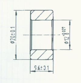 STB0424 機(jī)械配件-軸套 尺寸參數(shù)：12.8*20*9.6 產(chǎn)品編號：STB0424