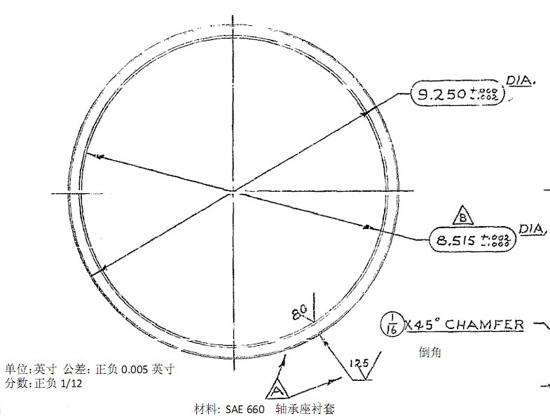 STB0434 機械配件-銅軸套 尺寸參數(shù)：216.28*234.95*34.925  產品編號：STB0434